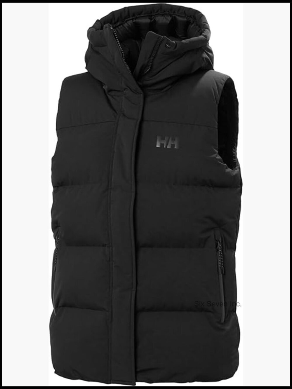 Lightweight Insulated Puffy Vest with Hood for Outdoor Activities